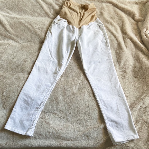 White Maternity Jeans - Picture 1 of 3